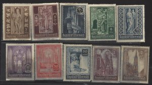 Austria Stamps Set Scott #B189-B198 1946 Set of Stamps