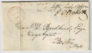 1837 Washington, D.C. cancel on Free Frank cover from J.C. Pickett (of Kentucky)