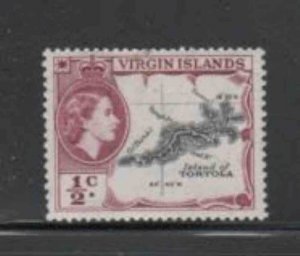 VIRGIN ISLANDS #115 1956 1/2c QEII MINT VF NH O.G