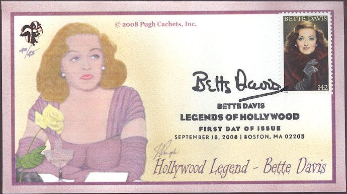#4350 Bette Davis Pugh FDC