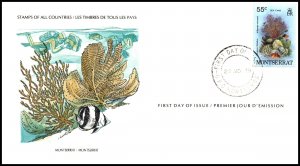 Montserrat 433 Fish U/A FDC