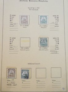 EDW1949SELL : GERMAN EAST AFRICA Mint & Used collection on pages. Scott Cat $619