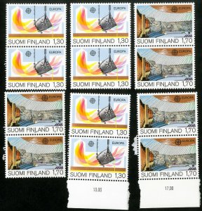 Finland Stamps # 679-80 MNH XF Lot Of 6 Scott Value $66.00
