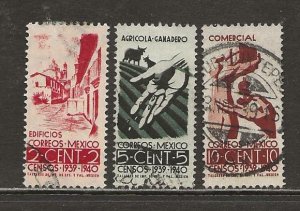 Mexico Scott catalog #751-753 Used