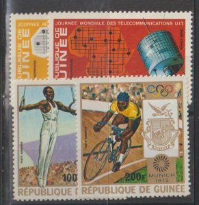 Guinea SC C120-1, C124-5 Mint Never Hinged