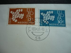 Postal History - Netherlands - Scott# 387-388 - First Day Cover