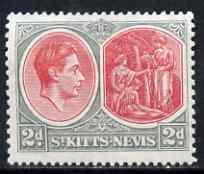 St Kitts-Nevis 1938-50 KG6 2d P13 x 12 mounted mint SG71