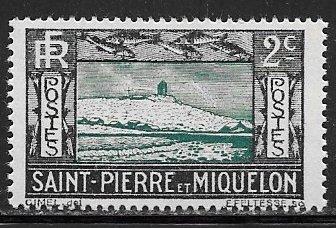 Saint Pierre and Miquelon 137, 2c Lighthouse and Fish, MH...