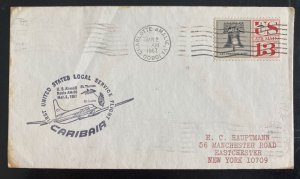 1967 Charlotte Virgin Islands First Local Service Airmail Cover To USA CARIBAIR