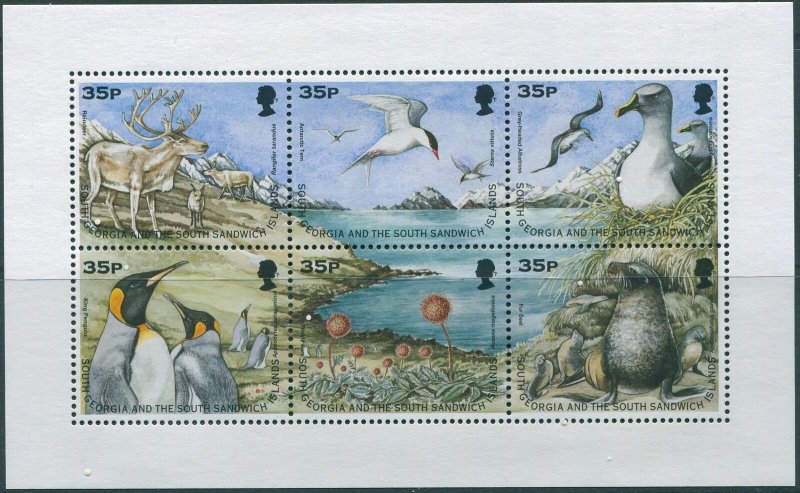 South Georgia 1998 SG277 Wildlife sheet MNH