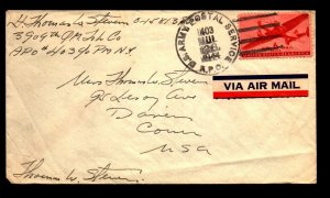 1944 July 26 - APO 403 Airmail Cover & Letter - L34468