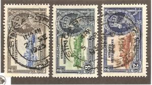 Straits Settlements  Scott #213-215  Used  Scott CV $12.35