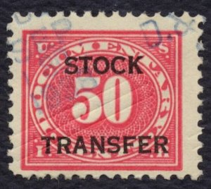 #RD9 50c Stock Transfer, Used [11] **ANY 5=FREE SHIPPING**