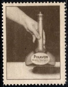 1908 German Poster Stamp Pixavon Shampoo Hair Wash Tar Soap