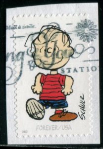 5726f US (60c) Charles M Schulz - Linus SA, used on paper