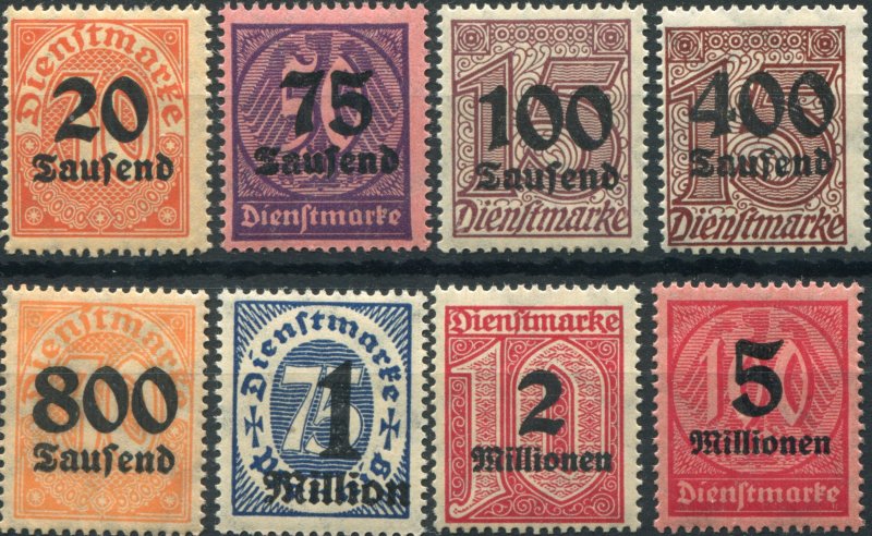 Germany  Sc.#  8 stamps  MNH**