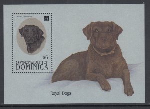 Dominica 1687 Dog Souvenir Sheet MNH VF