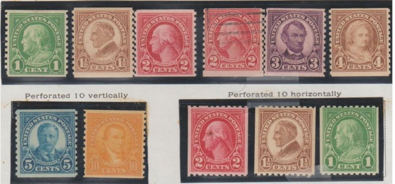 U.S. Scott #597-604 Coil Stamps - Mint Set