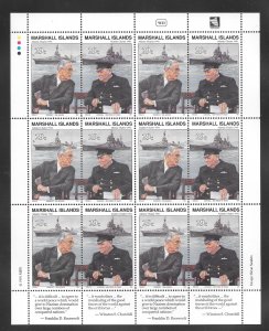 Marshall Islands #283-84 MNH Sheet (965)
