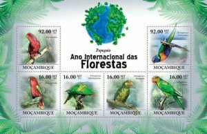 Mozambique 2011 MNH - Parrots (Fauna). Michel: 4327-4377,  Scott: 2184