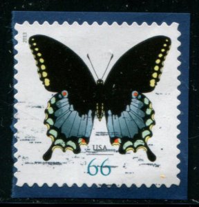 4736 US 66c Spicebush Swallowtail SA, used on paper