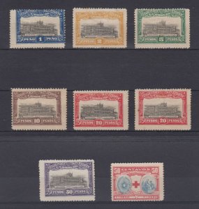 PARAGUAY 1922 REVOLUTIONARY GVMT Sc & Yv Unlisted Kn 1 & 5-10 + SHADE FULL SETS