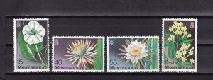 LI07 Montserrat 1977 Flowers  mint hinged stamps full set