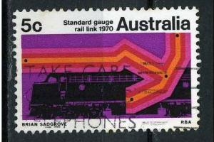 Australia  1970 - Scott 471 used - Standard gauges Railroad 