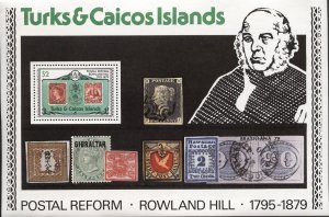 Turks & Caicos 396a (mnh s/s) Rowland Hill (1979)