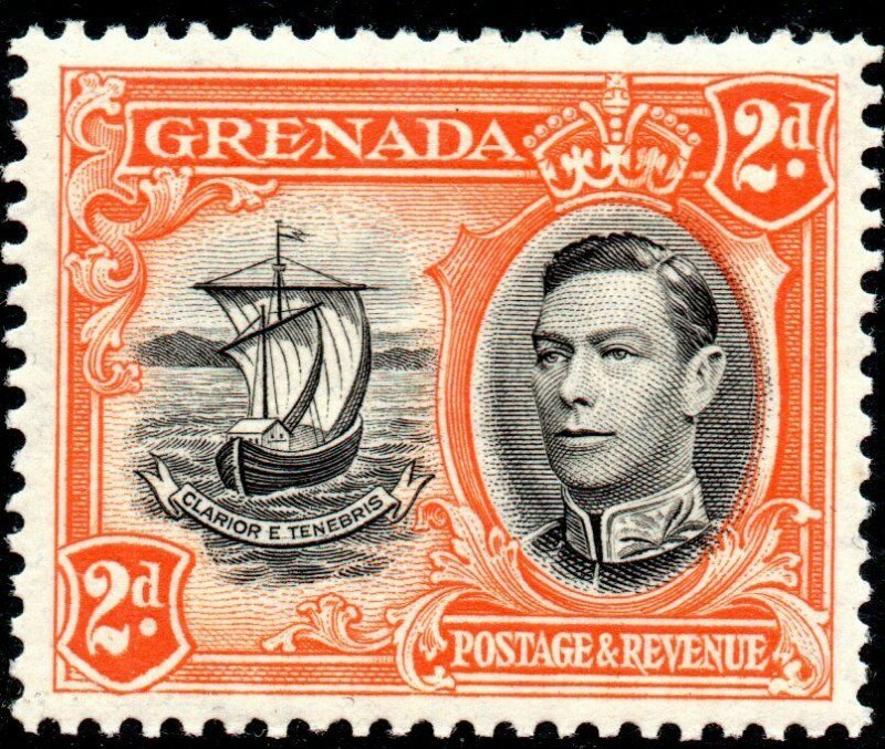 1938 Grenada Sg 156 3d 'Line Through Motto' (R9/2) Block Unmounted Mint 