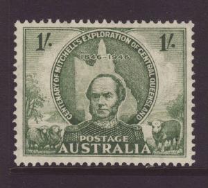 1946 Australia 1/- Mitchell U/M