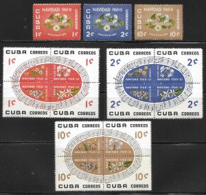 Cuba 648-662 1960 Christmas set MNH Scott c.v. $56.75