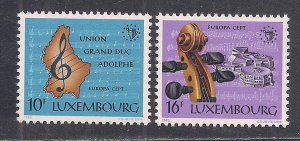 LUXEMBOURG SC# 729-30  VF/MOG