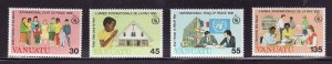 Vanuatu-Sc#430-3- id7-unused NH set-Peace Year-1986-