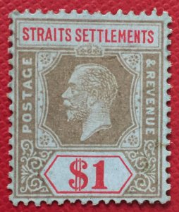 MALAYA Straits Settlements 1921-33 KGV $1 MNG MSCA SG#239 M5233