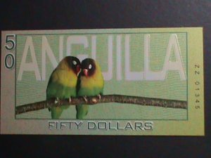 ​ANGUILLA 2019-COLLECTIBLE UNCIRCULATED POLYMAR LOVELY BEAUTIFUL NOTE VF