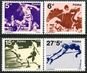 Poland 1983 Sc 2568-71 Polish Olympic Medalists 22nd Olympic Games Stamp MNH