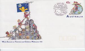 1995 Australia TV Summit TV & Children SE (Scott NA) FDC 