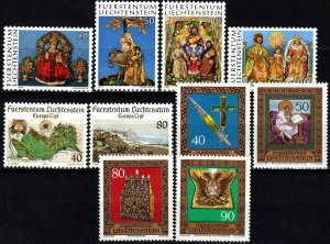 Liechtenstein #610-3, 615-20 MNH CV $6.50 (X9425)