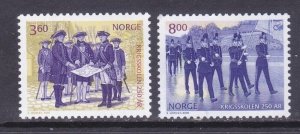 Norway 1258-59 MNH 2000 Royal Norwegian Military Academy 250th Anniversary