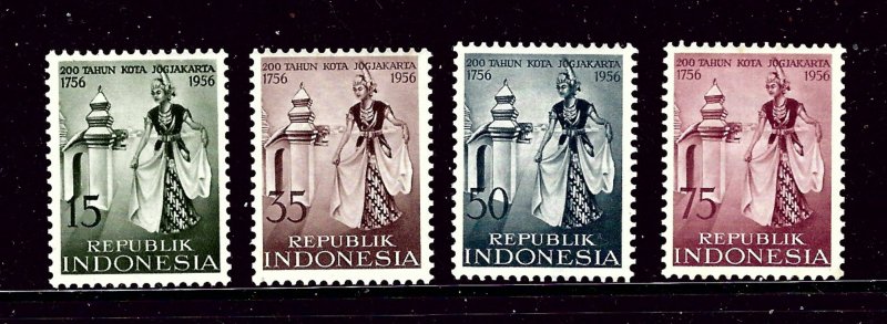 Indonesia 432-35 MH 1956 set     (P11)