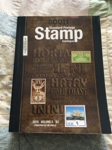 Scott 2015 Standard Postage Stamp Catalogue Volume 3: G - I Countries ExLibrary