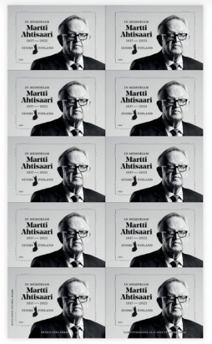 Finland 2023 Martti Ahtisaari In Memoriam President Nobel laureate sheetlet MNH