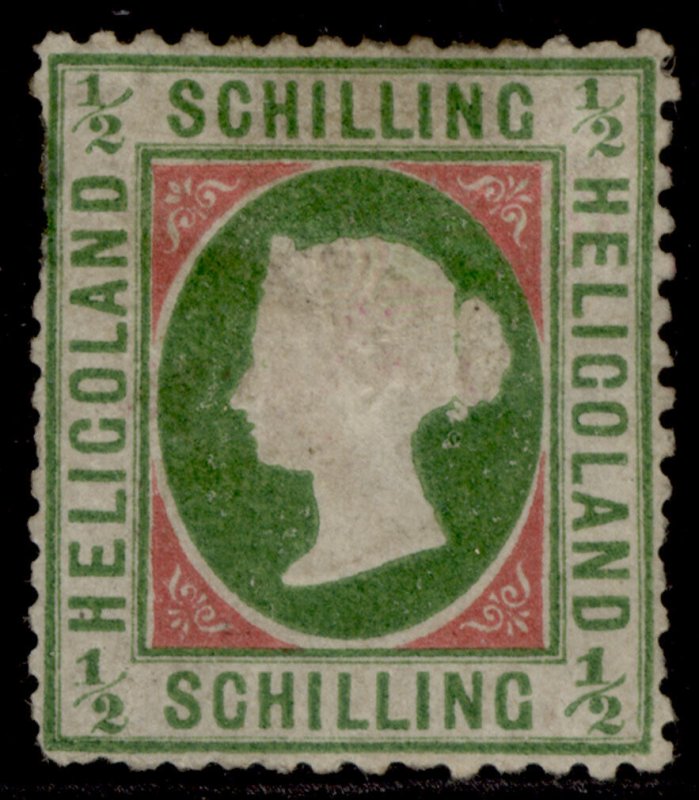 HELIGOLAND QV SG6a, ½sch rose & yellow-green, M MINT. Cat £180.