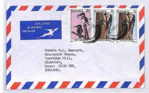 Botswana Devon Great Britain Airmail Cover {samwells} PTS 1975 BQ87