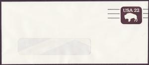 U608a Bison mint precanceled window entire #10