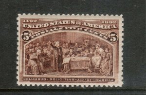 USA #234 Mint Fine - Very Fine Never Hinged