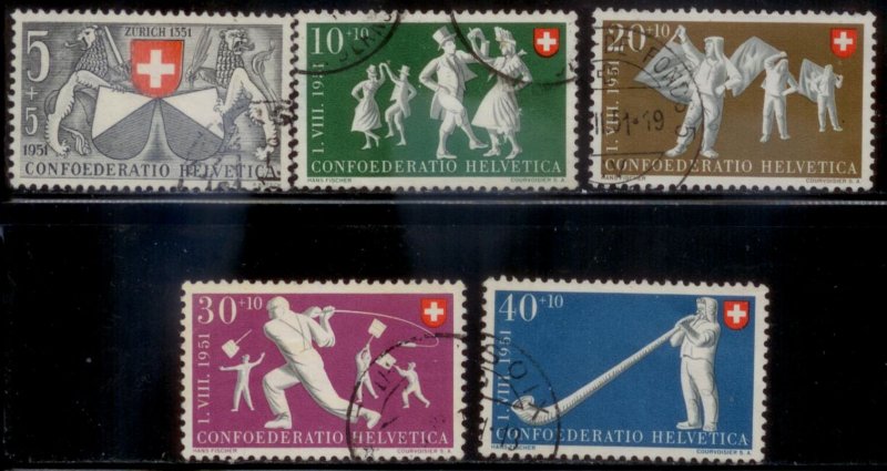 Switzerland 1951 SC# B201-5 Used CH4