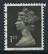 GB Machin  QE II  SG 1447   Booklet Bottom imperf FU