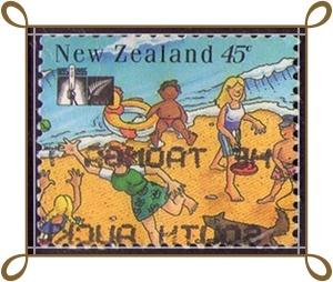 NEW ZEALAND 1994 45c BEACH SCENES USED 1534.12